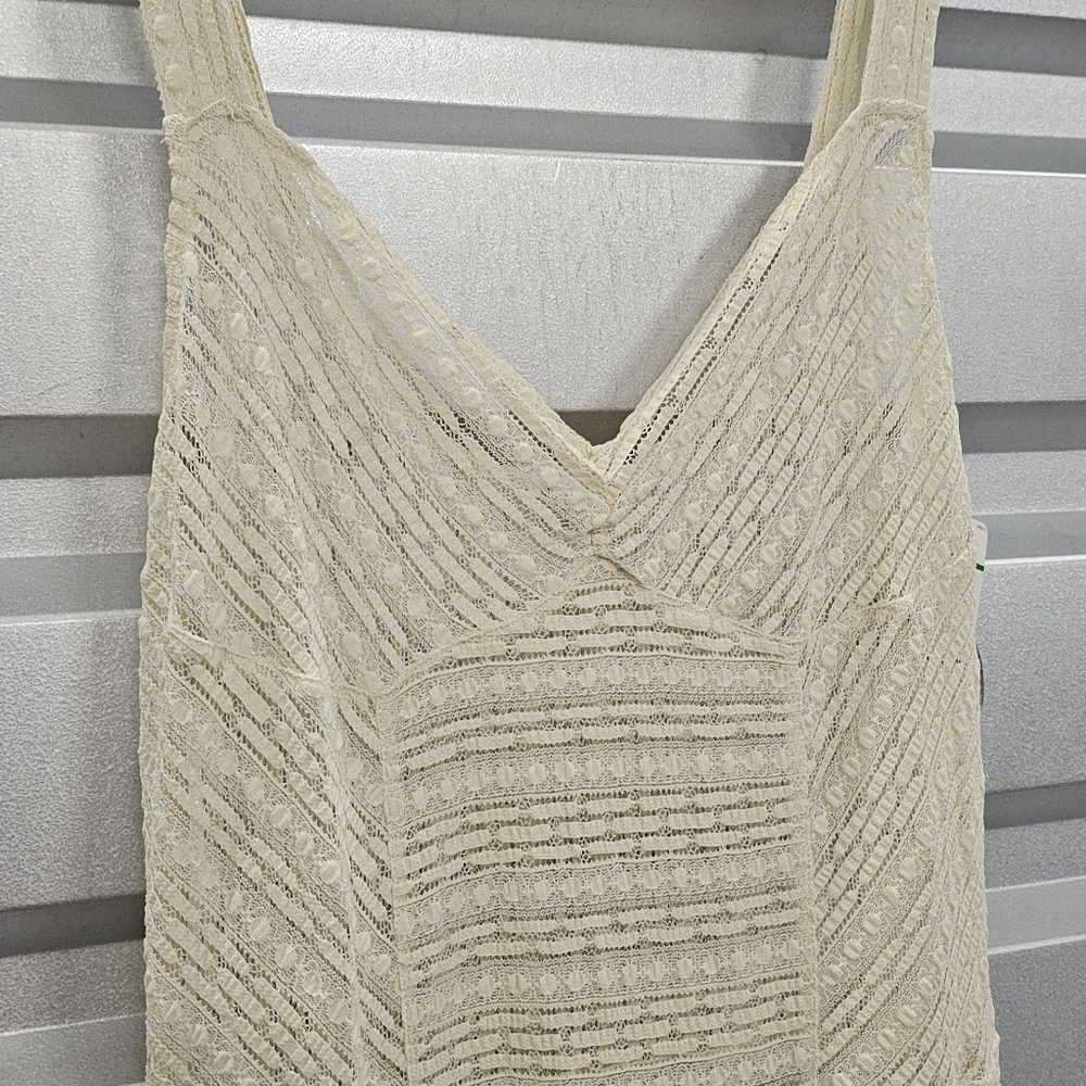 NWT Free People Love Story Cream Lace Sheer Slip Dress - Picture 8 of 12